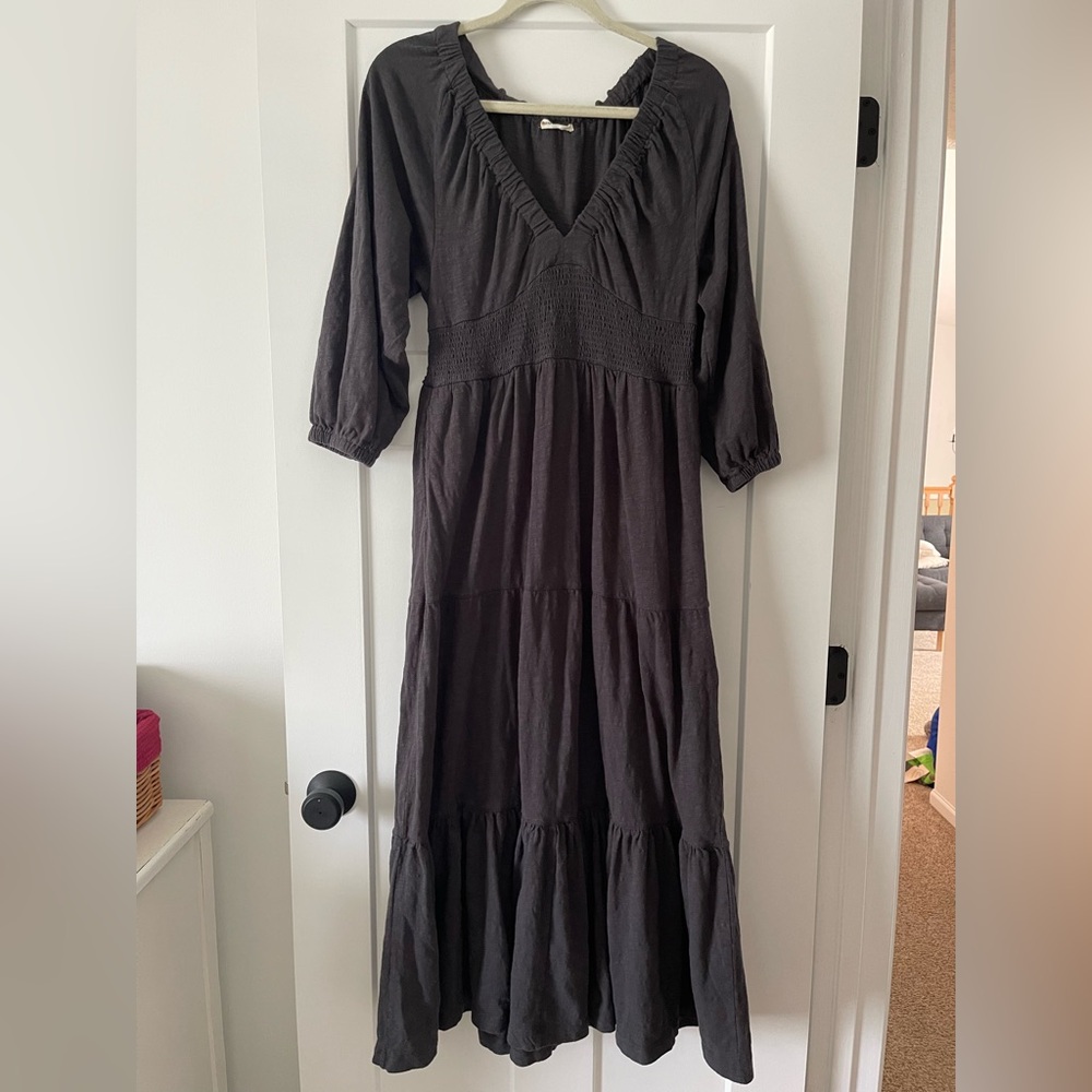 Marine Layer slub jersey tiered maxi dress
